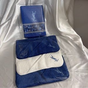 Vintage Yves Saint Laurent Towel,Blue